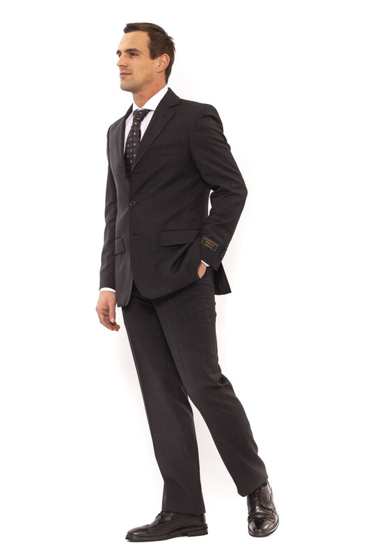 Gray Wool Men Suit