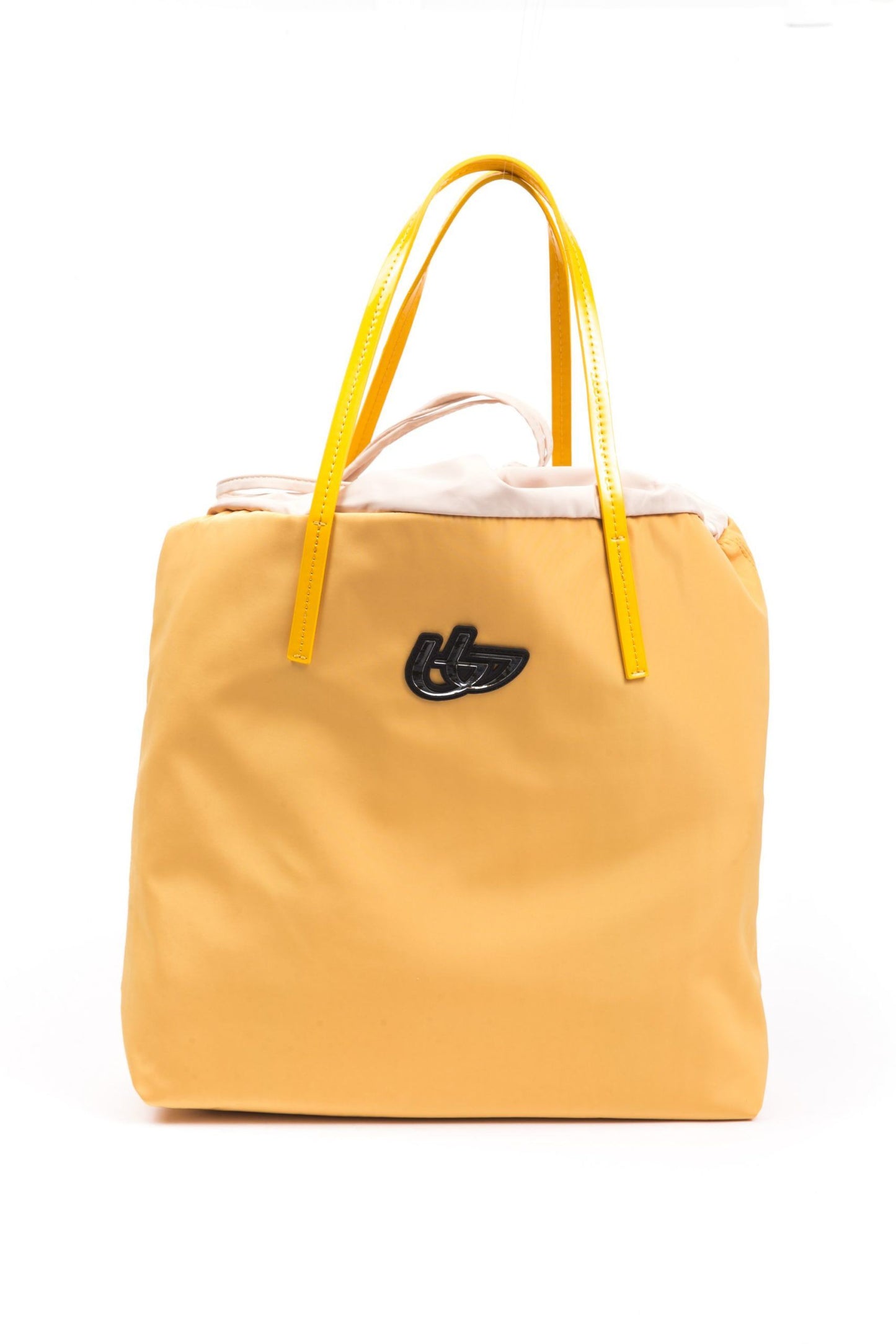Yellow Fabric Women Handbag