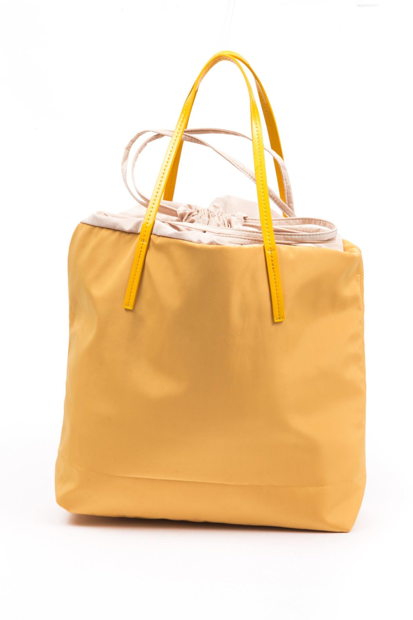 Yellow Fabric Women Handbag