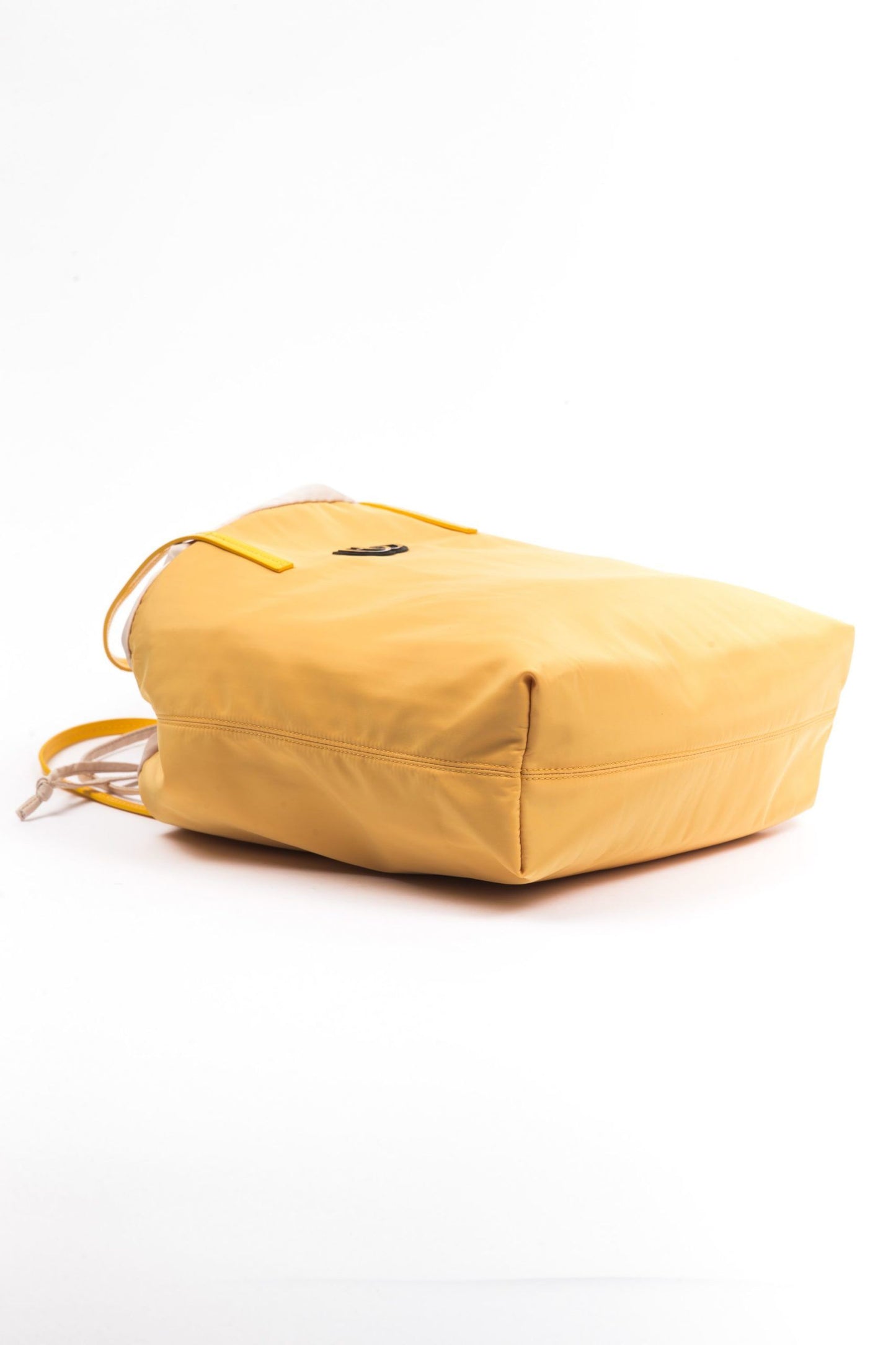 Yellow Fabric Women Handbag