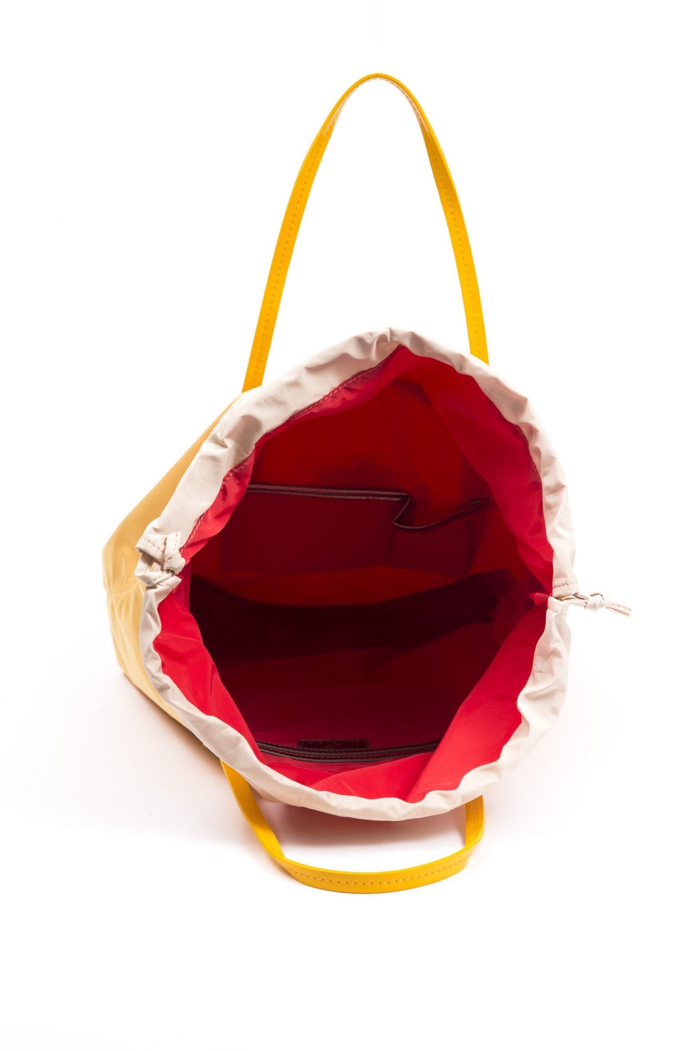 Yellow Fabric Women Handbag