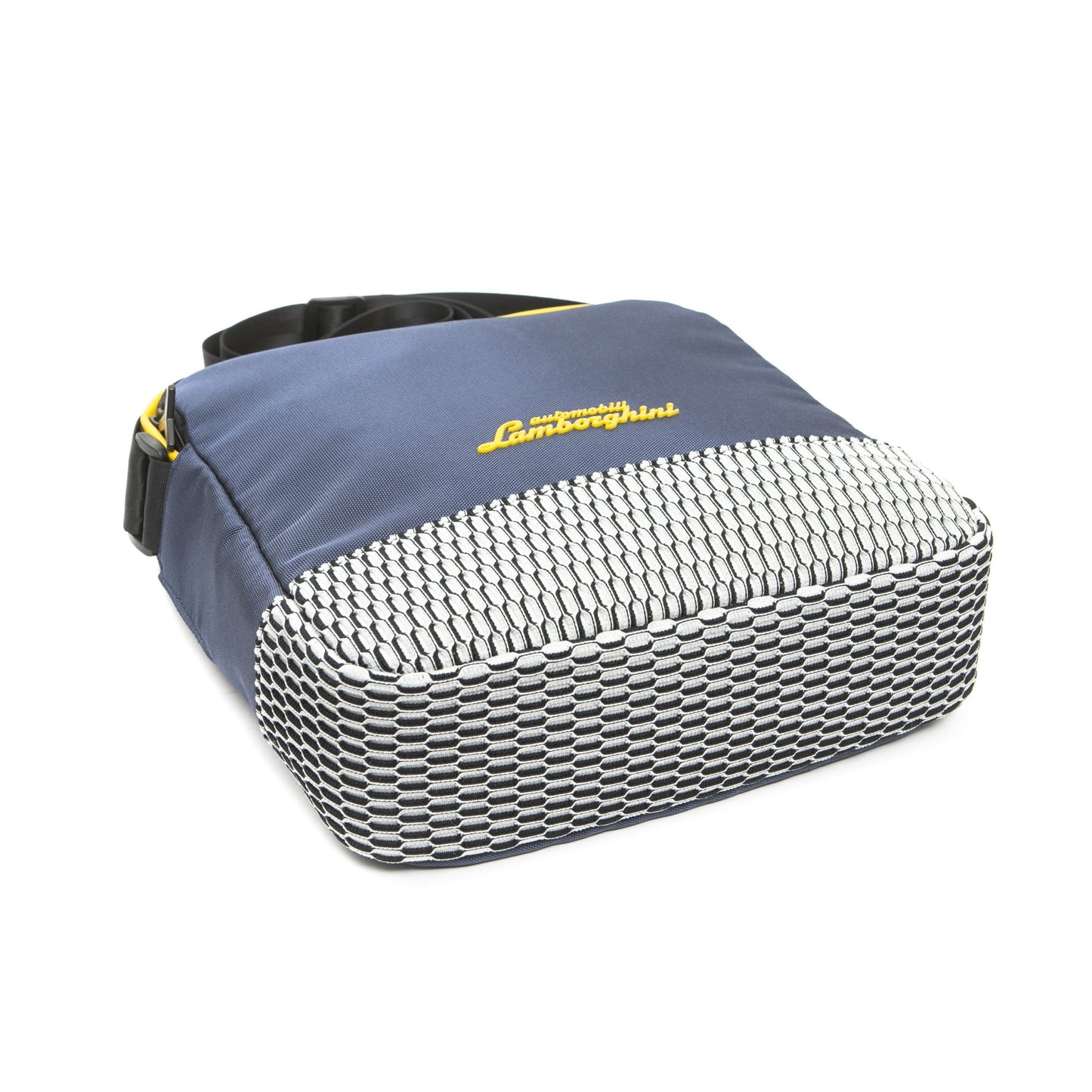 Blue Polyester Men Messenger Bag