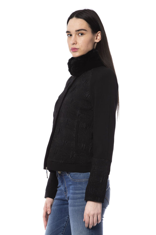 Black Acrylic Women Jacket