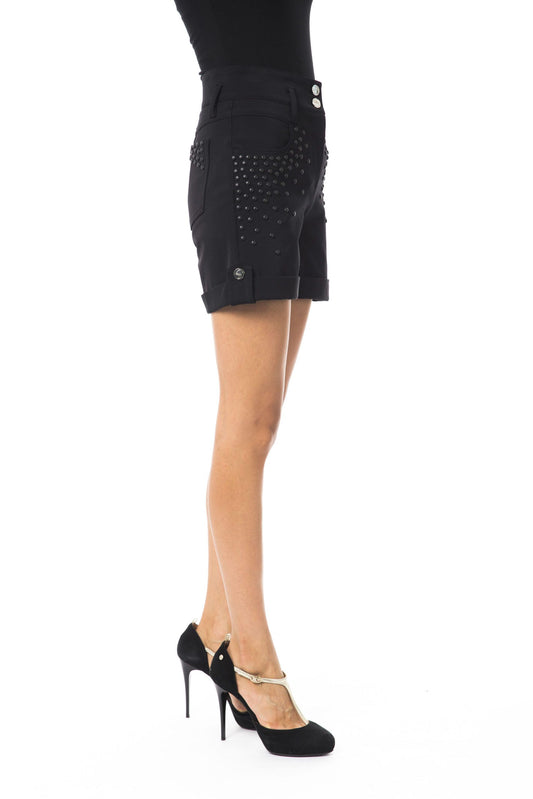 Black Polyamide Women Short