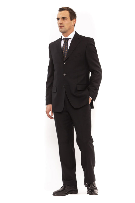 Black Wool Men Suit