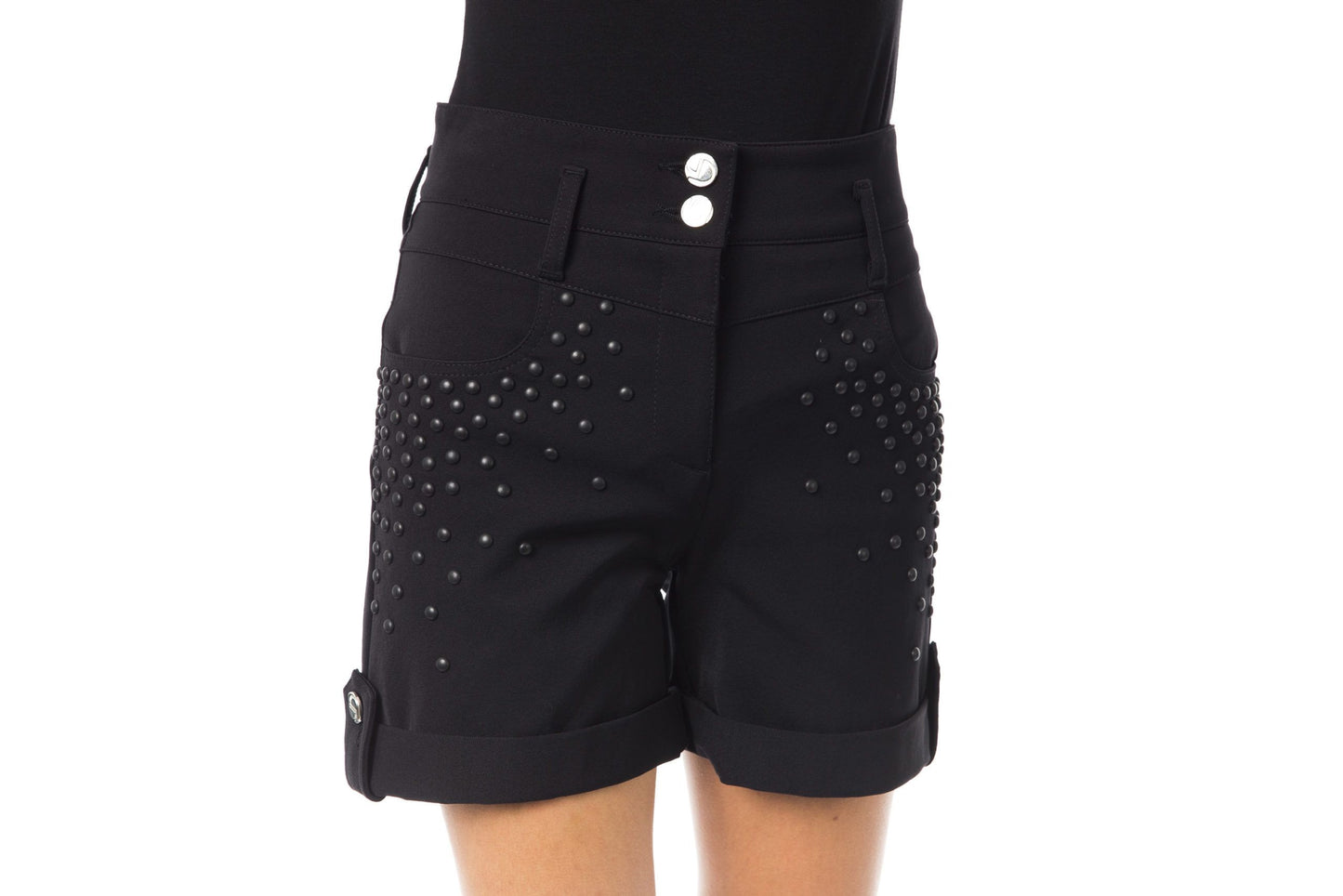 Black Polyamide Women Short