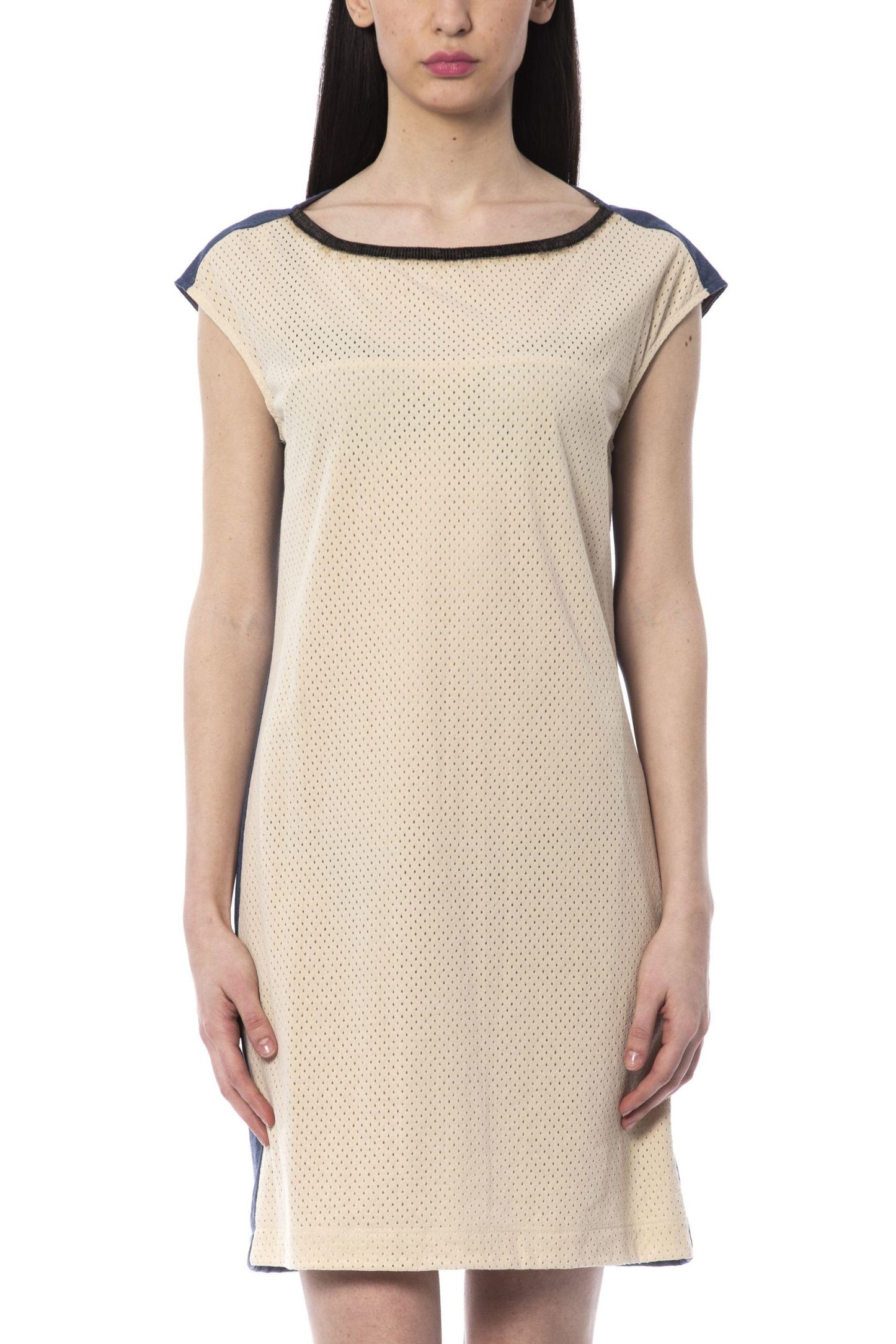 Beige Taffeta Women Dress