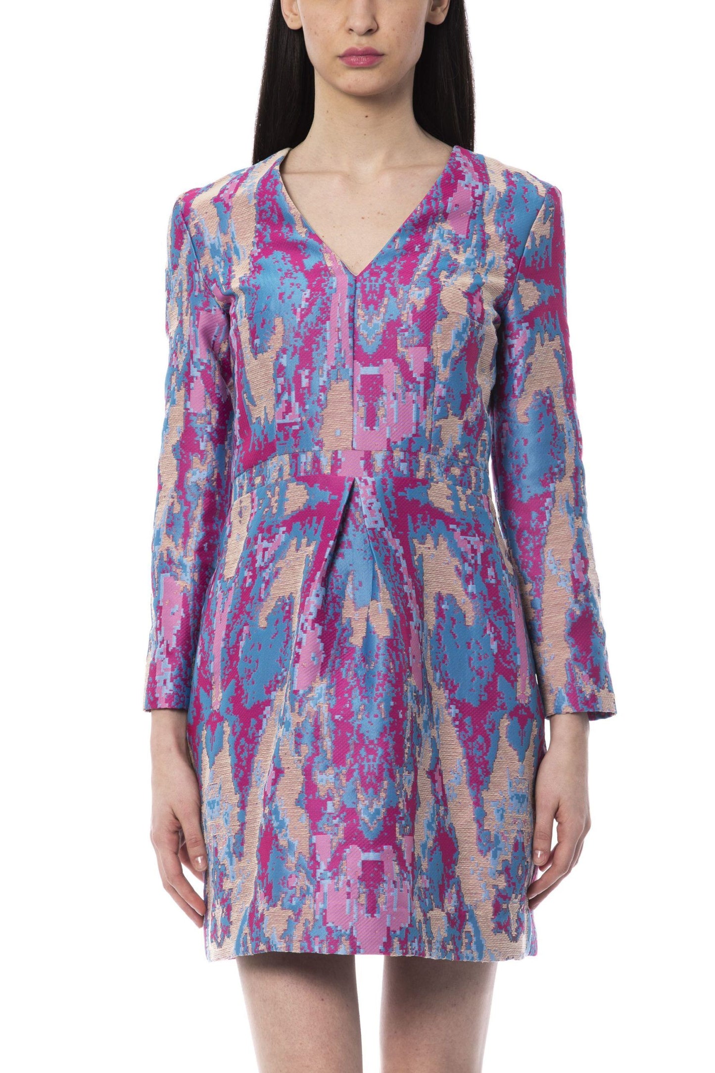 Multicolor Polyester Women Dress