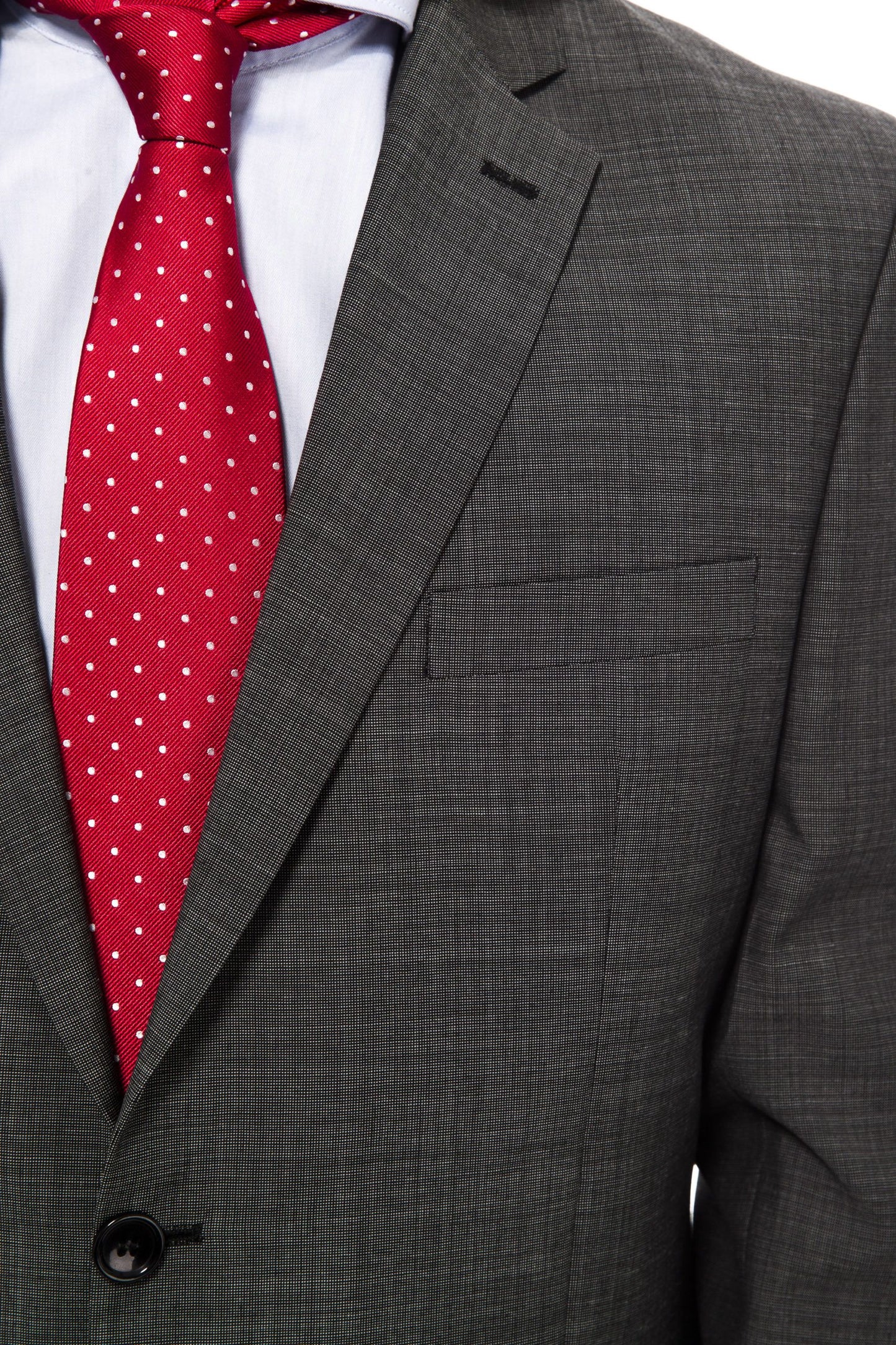 Gray Virgin Wool Men Suit
