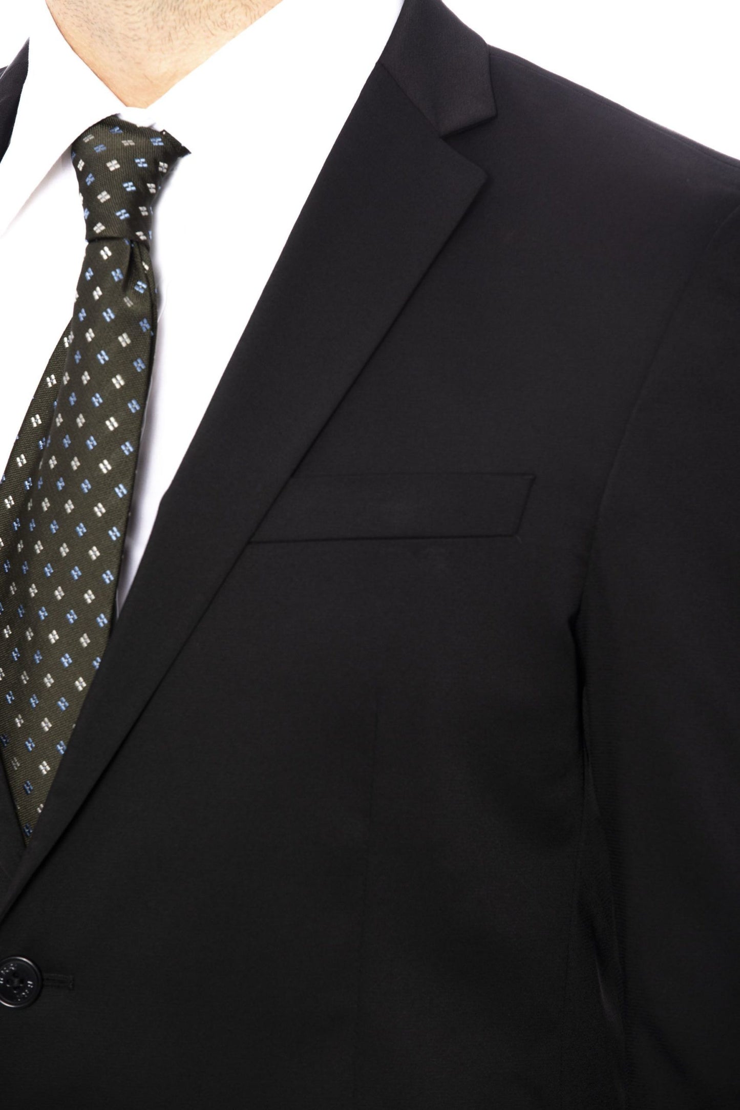 Black Polyester Men Suit