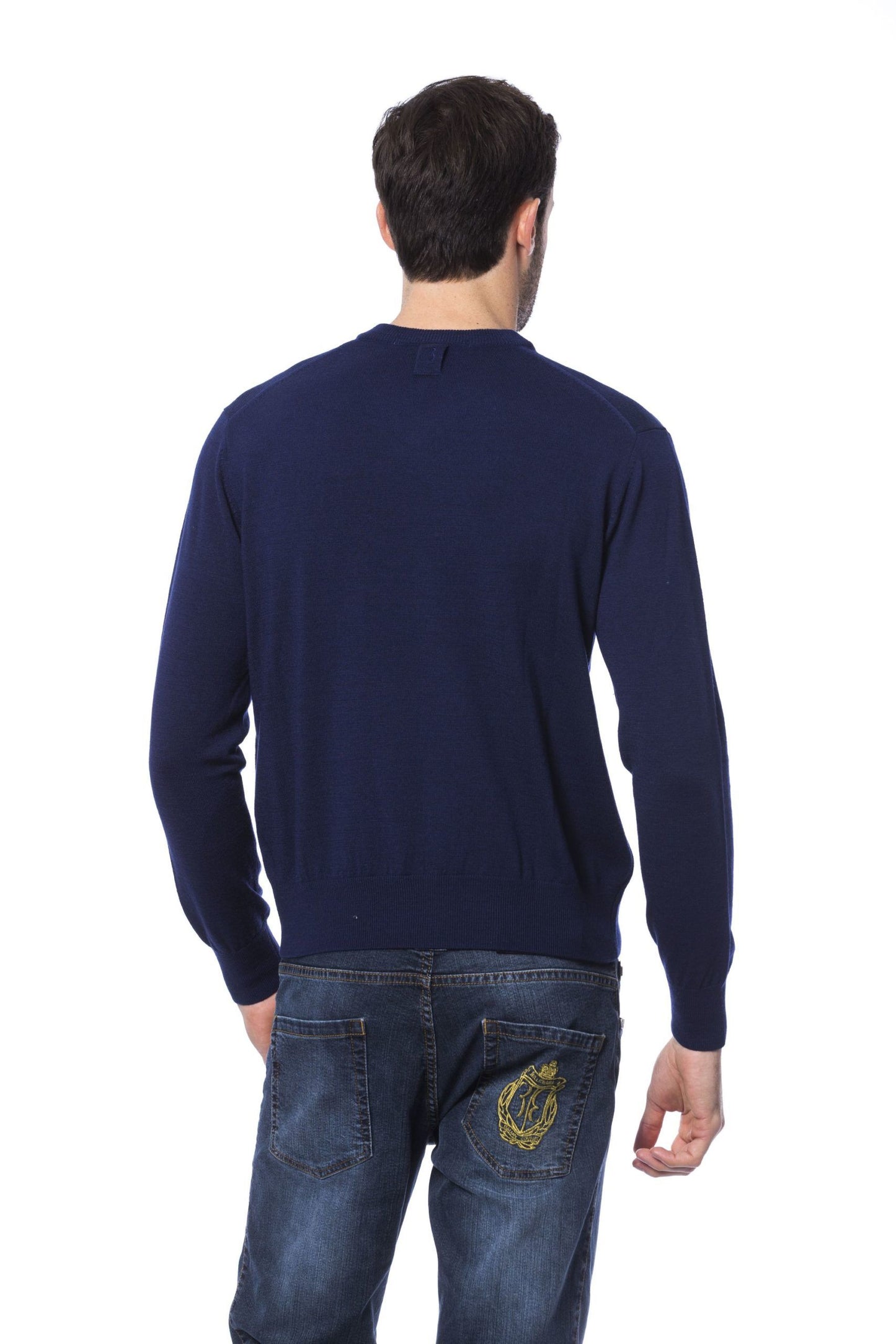 Blue Merino Men Sweater