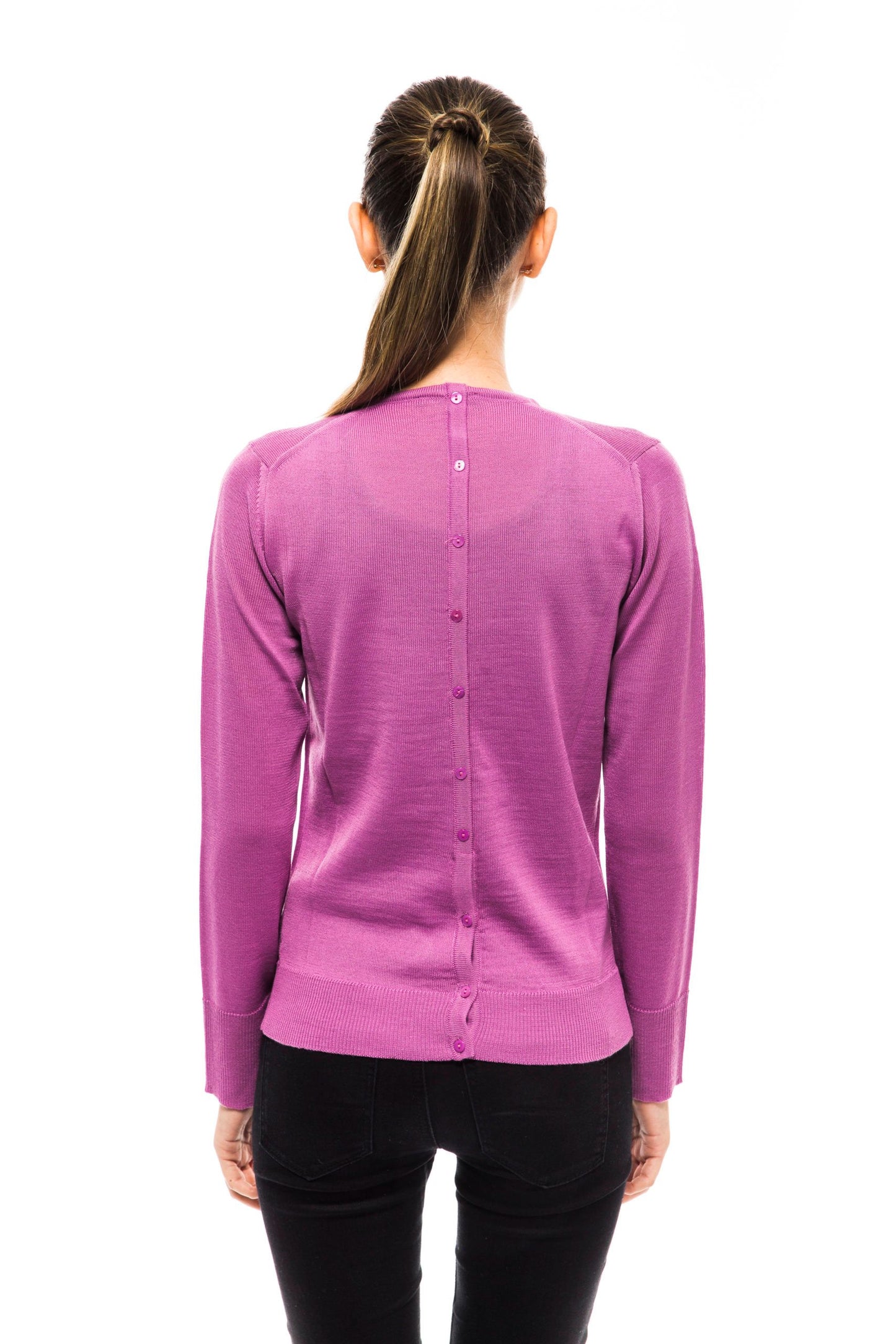 Violet Wool Women Cardigan