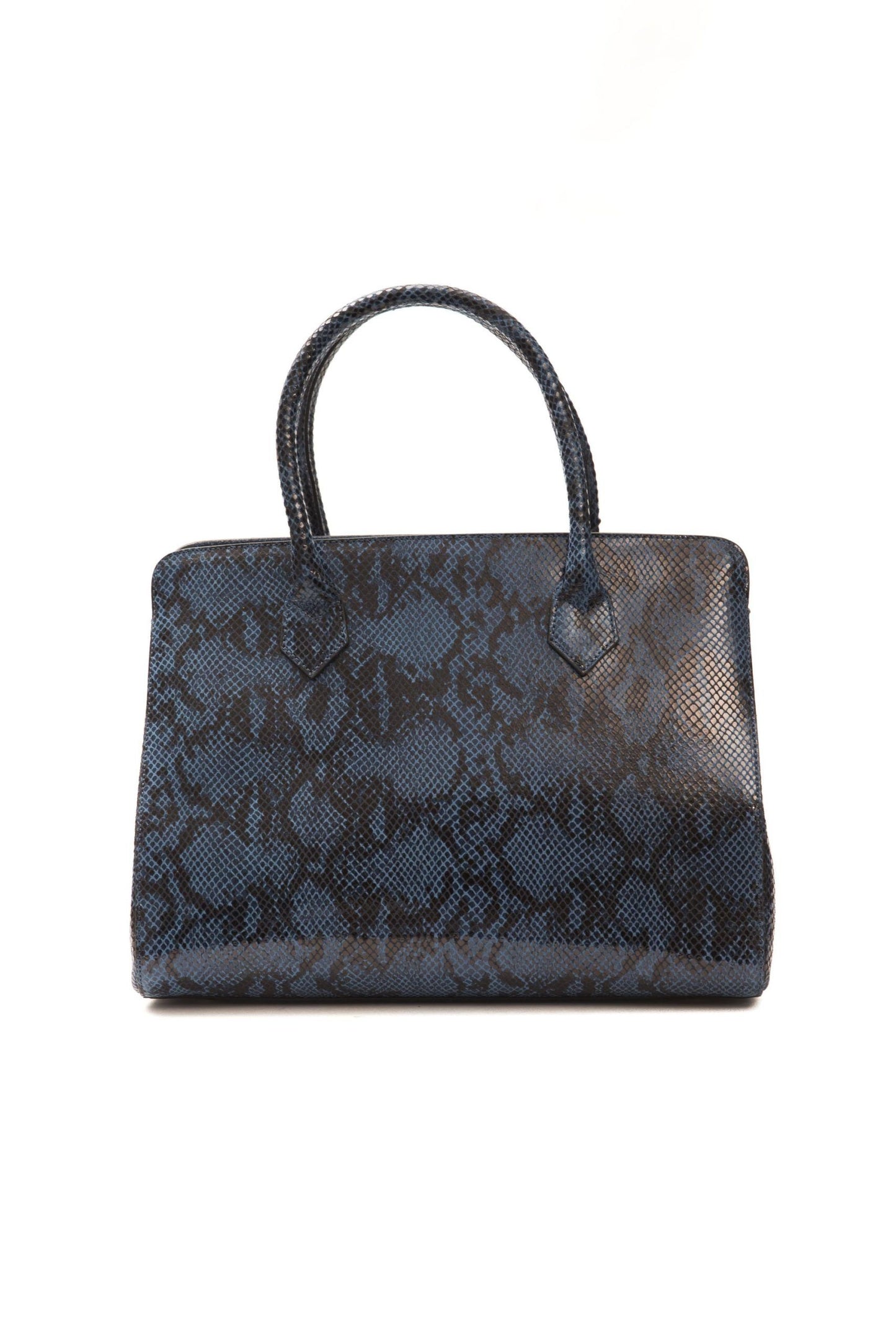 Blue Leather Women Tote