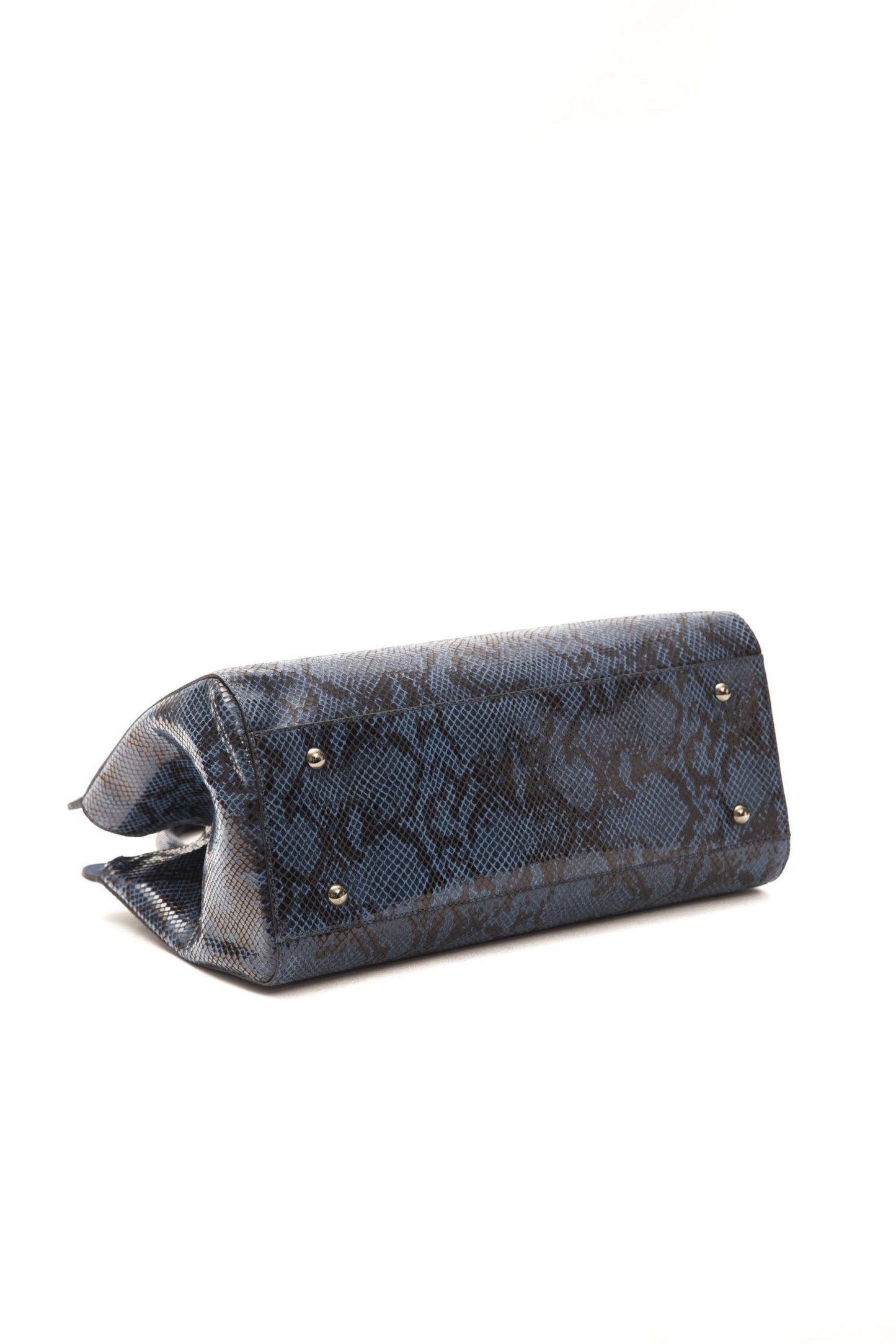 Blue Leather Women Tote
