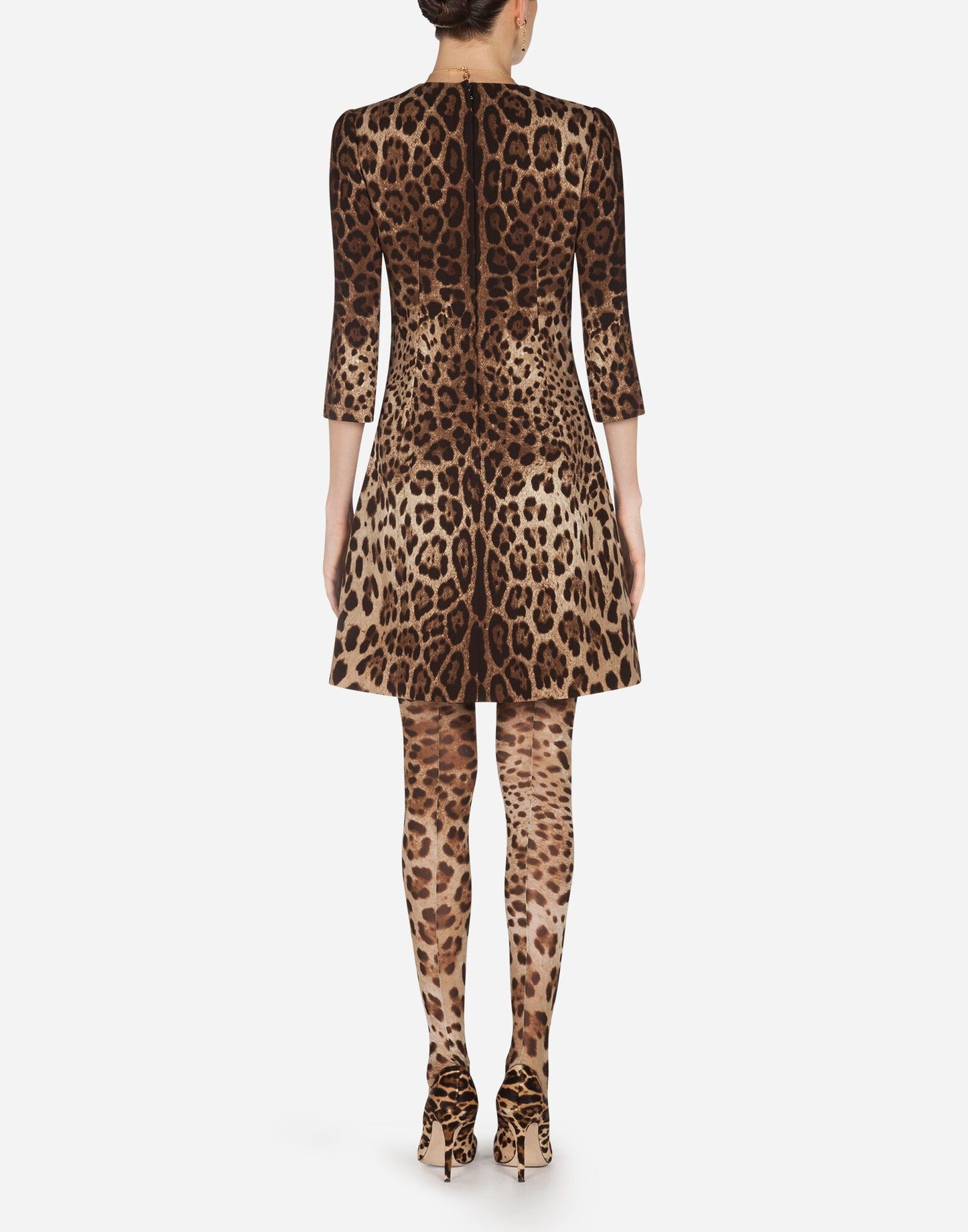 Brown Wool Women Dress