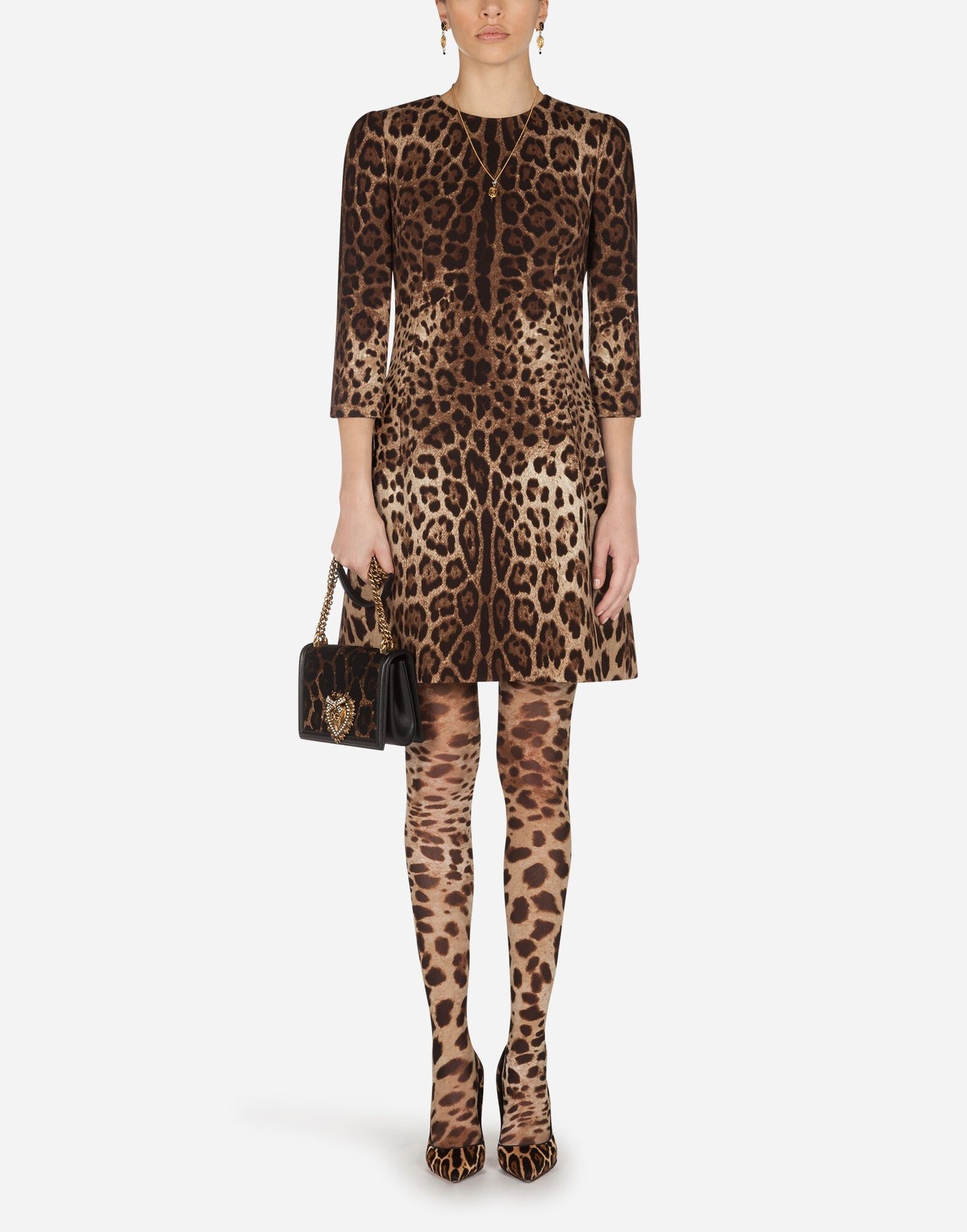 Brown Wool Women Dress