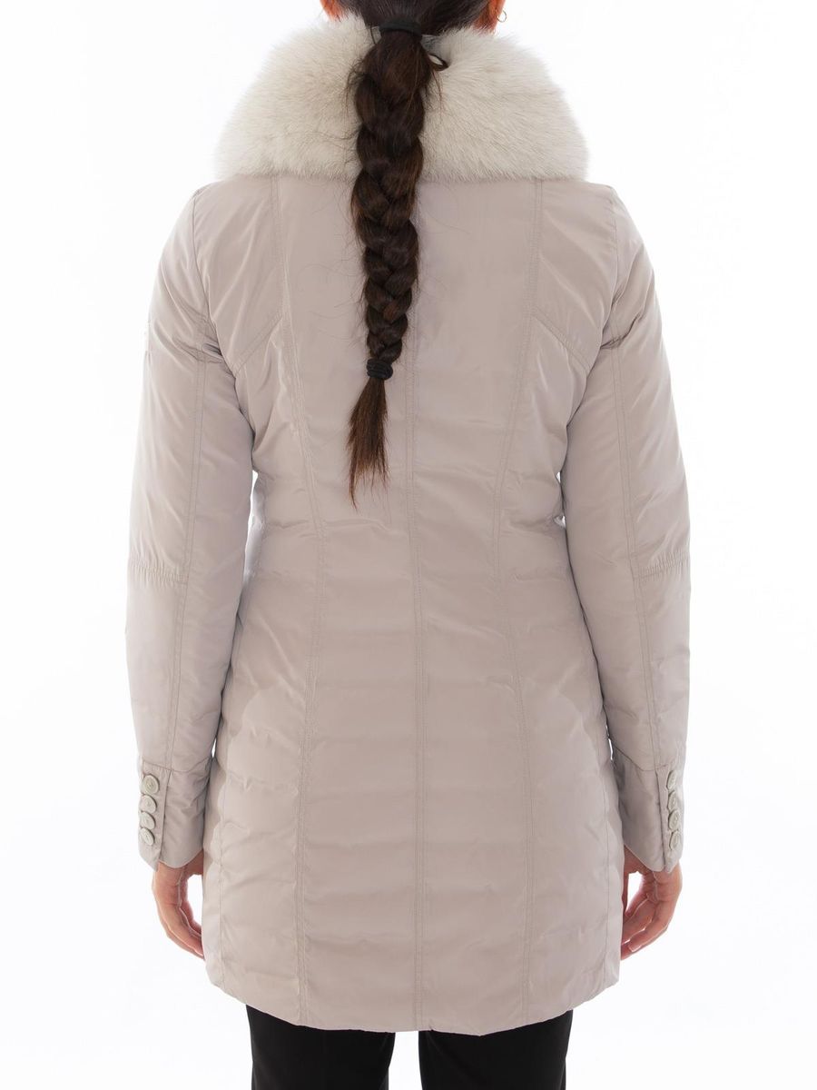 Gray Polyester Women Jacket