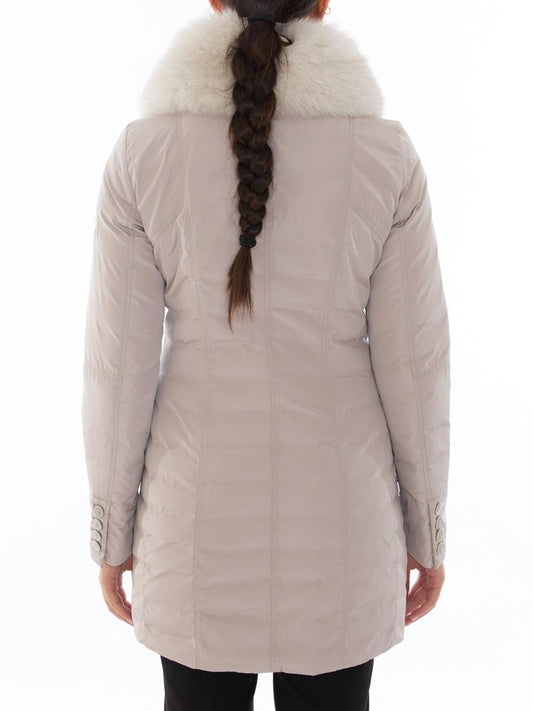 Gray Polyester Women Jacket