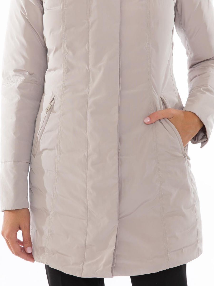 Gray Polyester Women Jacket