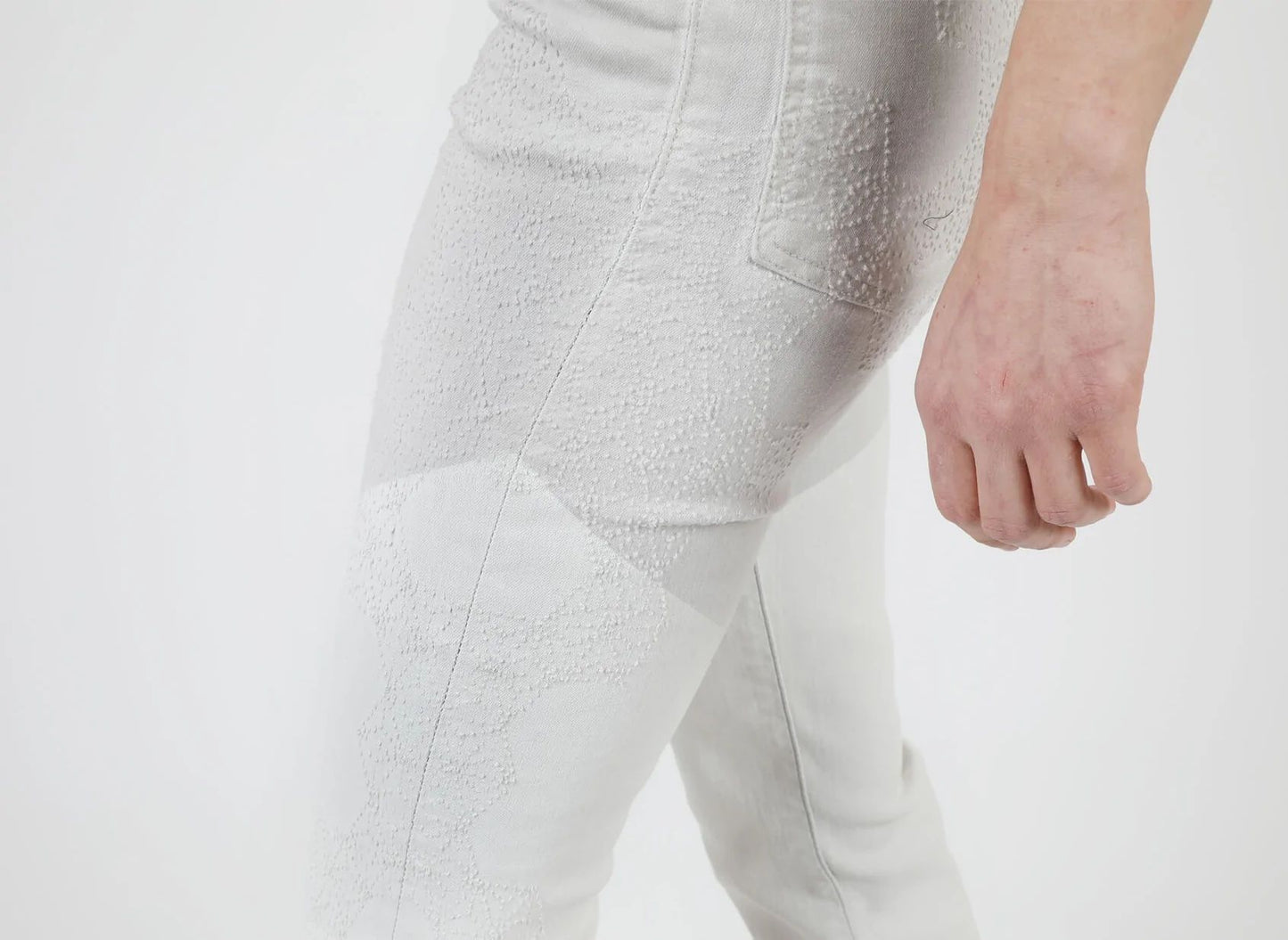 White Cotton Women Trouser