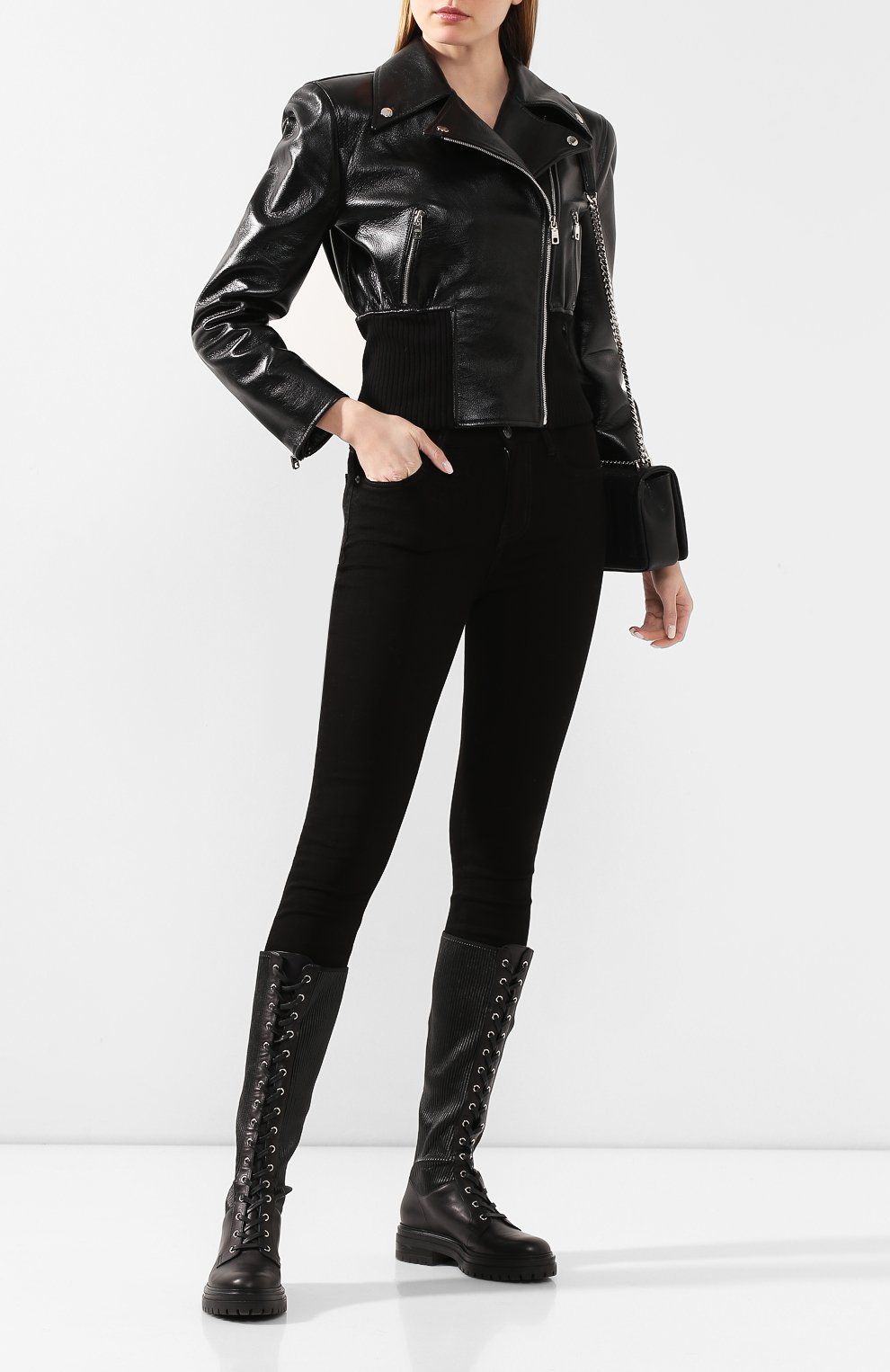 Black Calfskin Women's Jacket