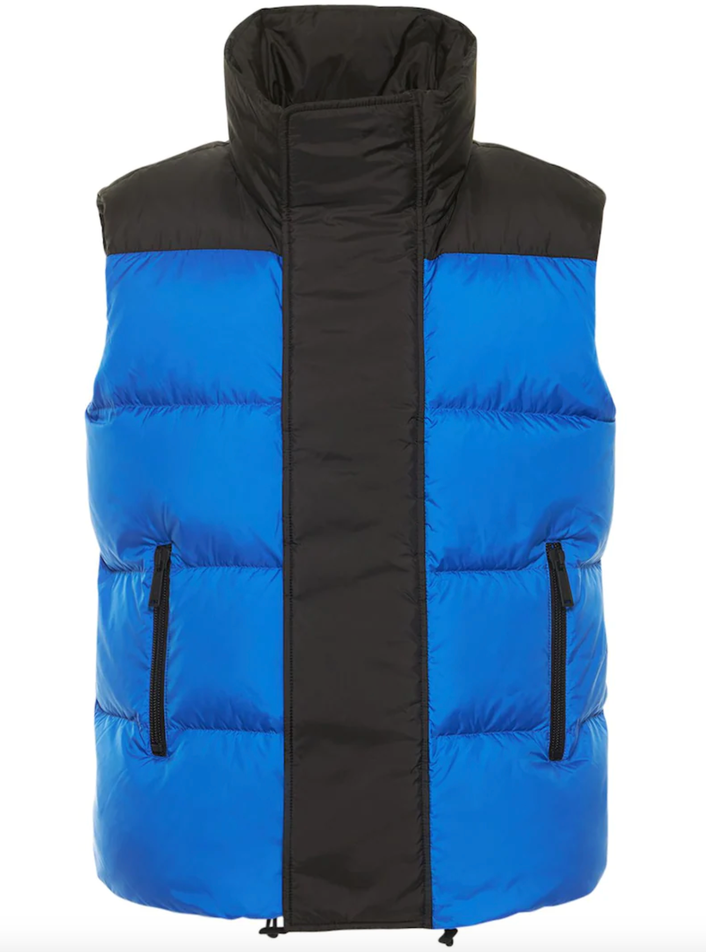 Blue Polyester Men Vest
