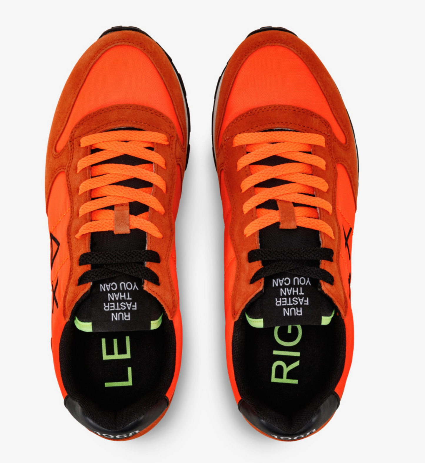 Orange Leather Men Sneaker