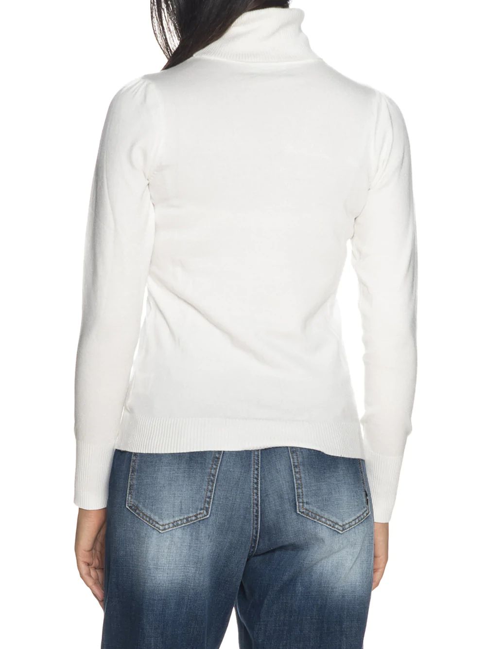 White Viscose Women Sweater