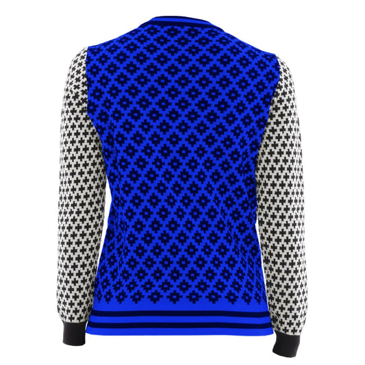 Blue Cotton Men's Sweater