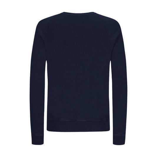 Blue Cotton Men's Sweater
