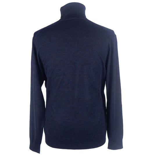 Blue Cashmere Men Sweater