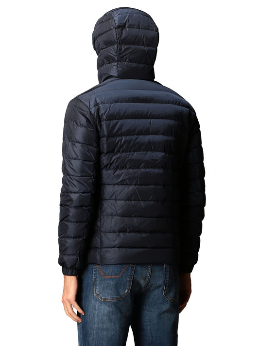 Blue Nylon Men Jacket