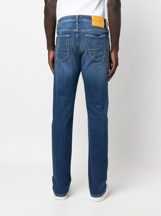 Blue Cotton Men Jeans