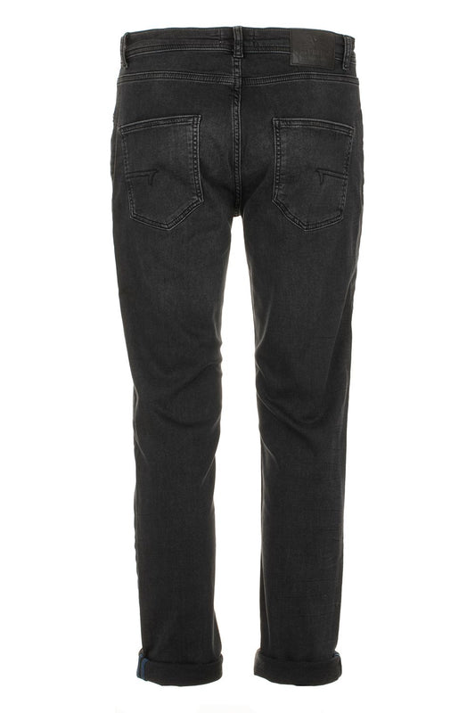 Black Cotton Men Jeans
