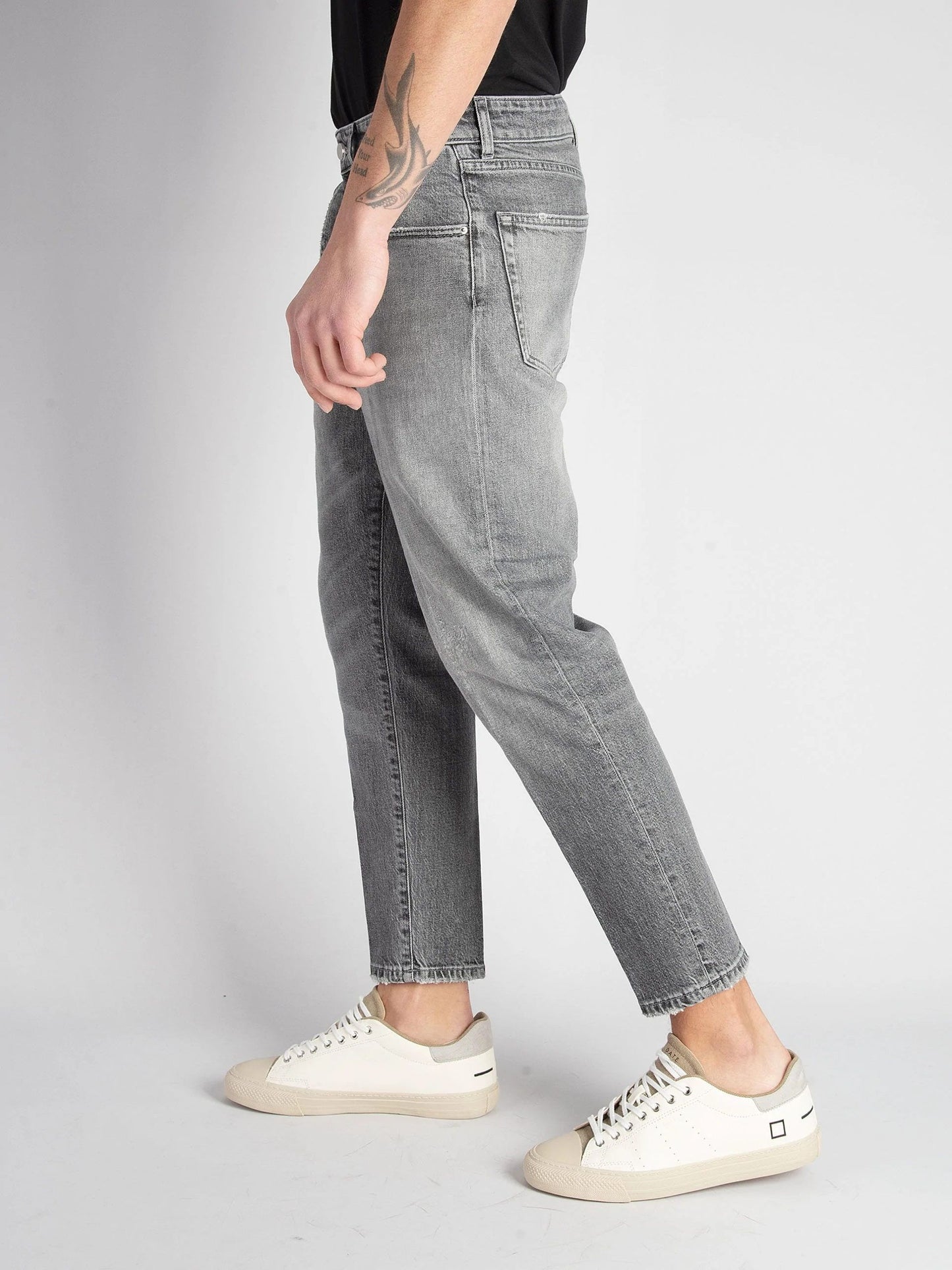Gray Cotton Men's Jeans