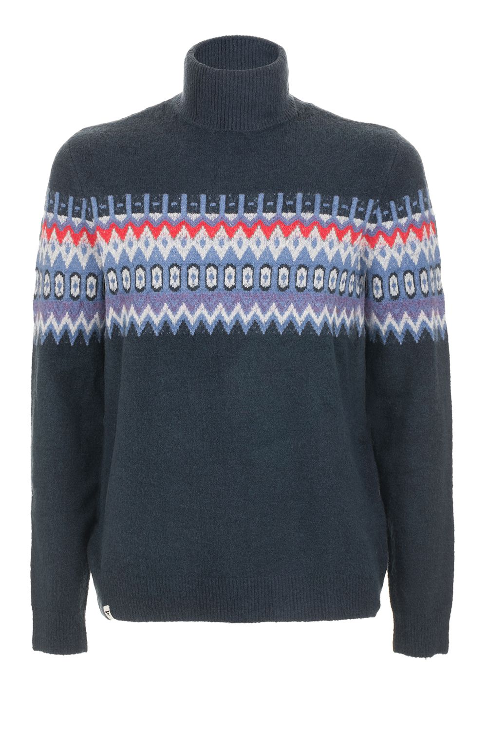 Blue Acrylic Men Sweater