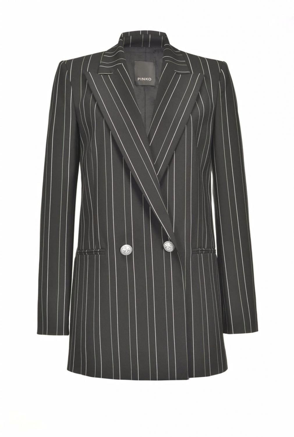 Black Polyester Women Blazer