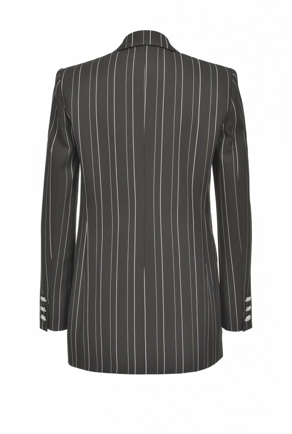 Black Polyester Women Blazer