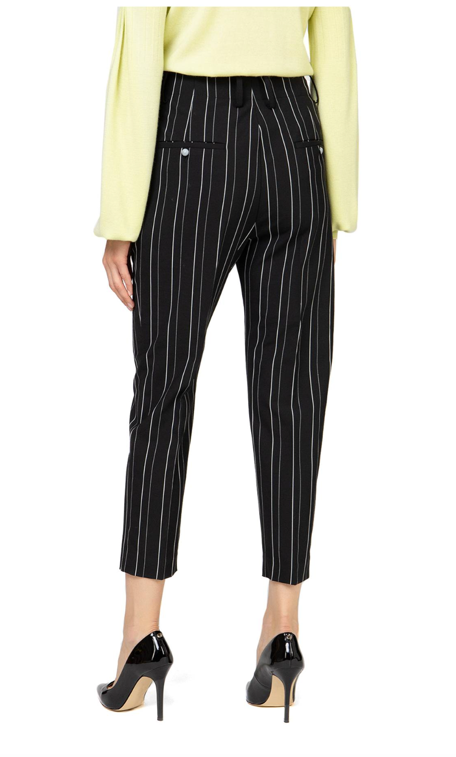 Black Polyester Women Pants