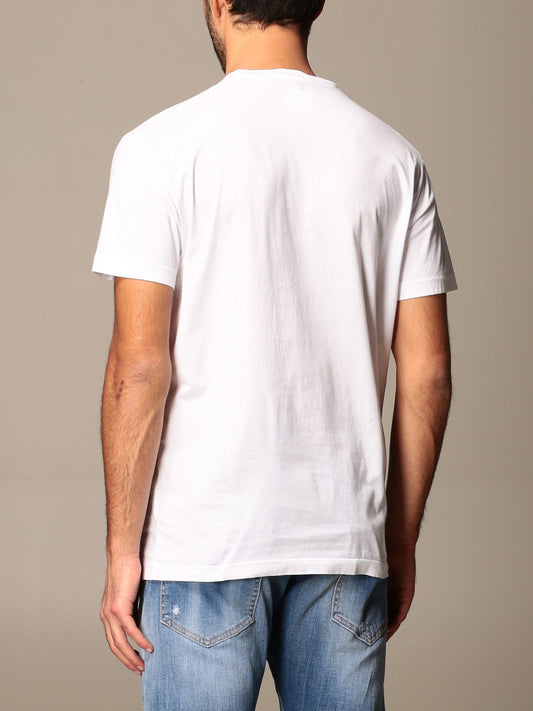 White Cotton Men T-Shirt