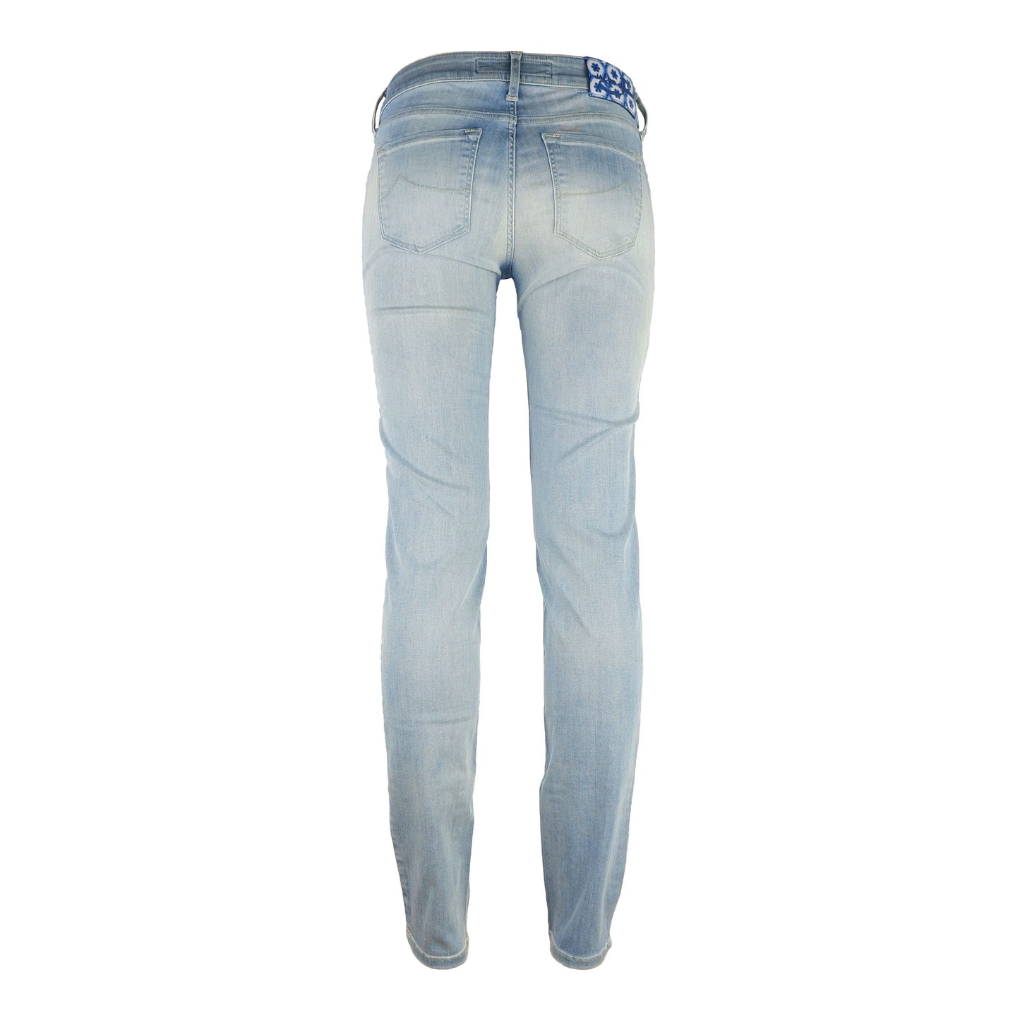 Blue Cotton Women Jeans