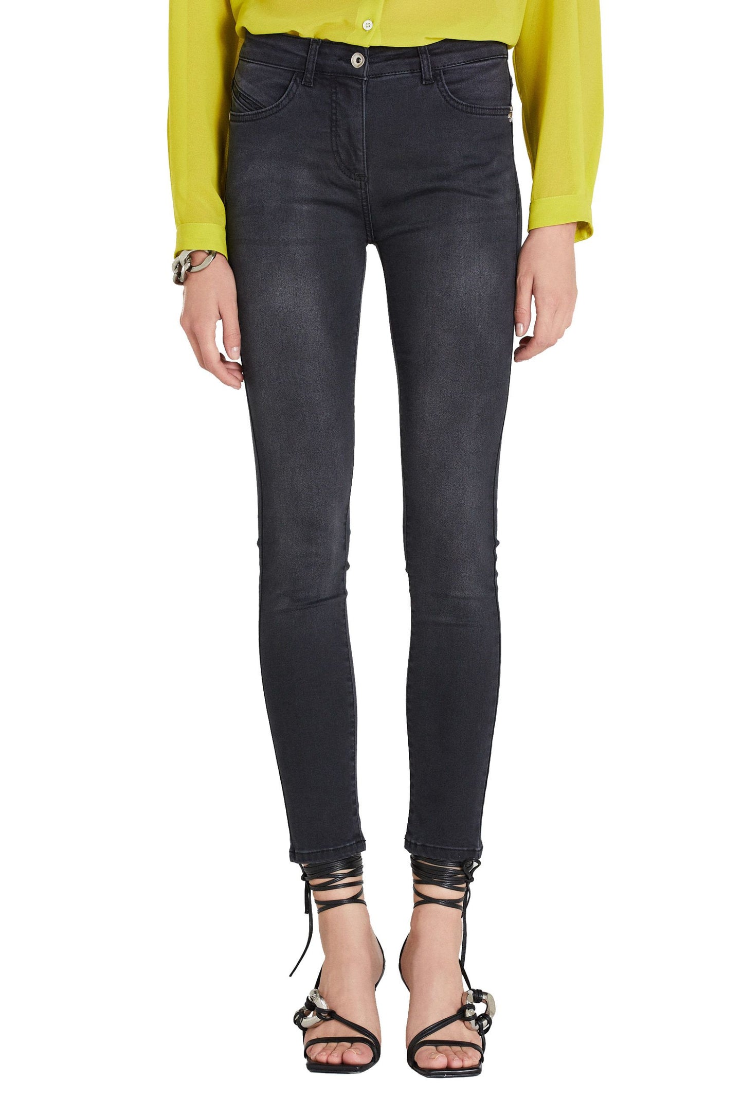 Black Cotton Women's Jeans