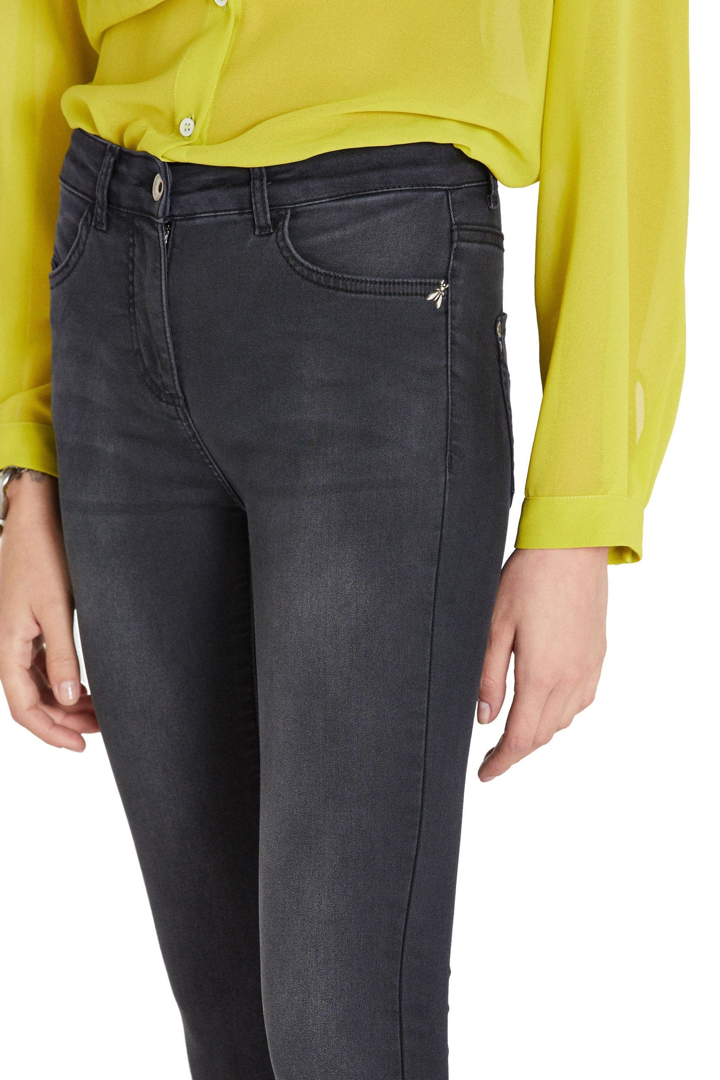 Black Cotton Women's Jeans