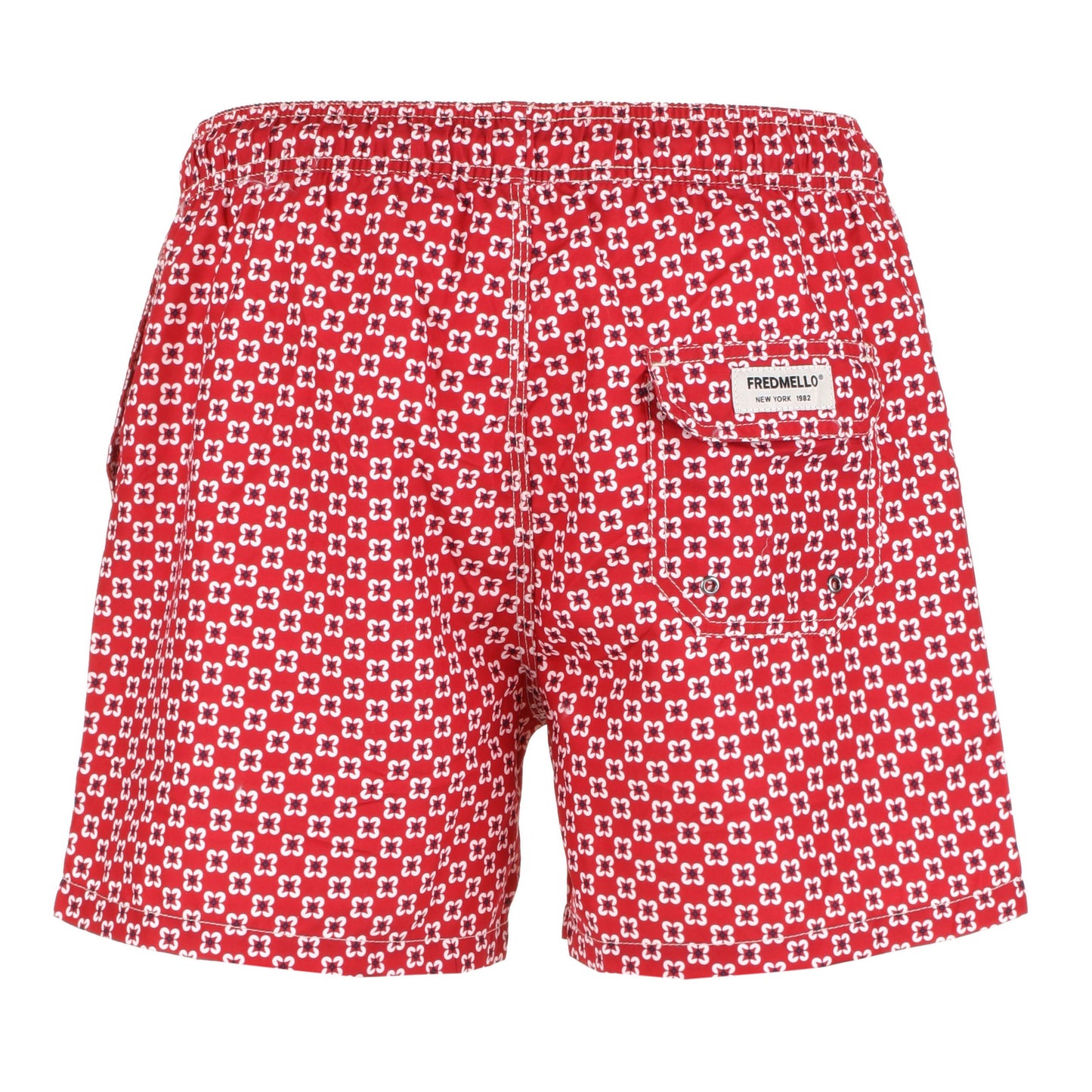 Radiant Red Men's Beachwear Boxers
