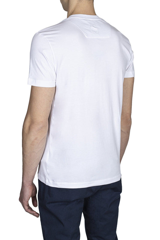 White Cotton Men T-Shirt