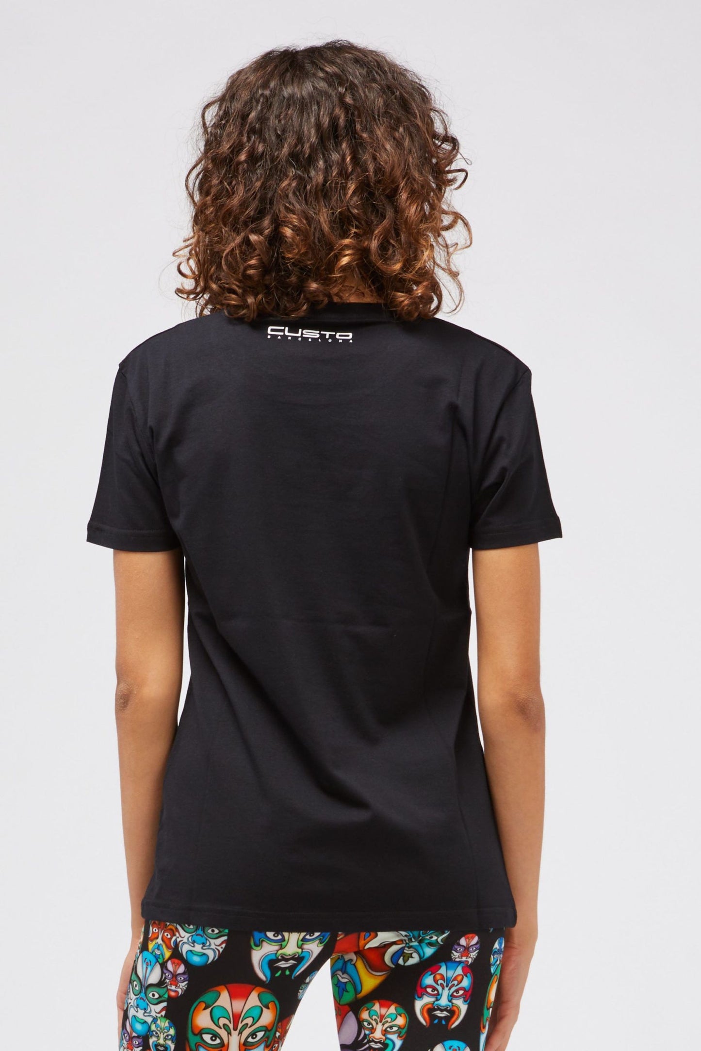 Black Cotton Women T-Shirt
