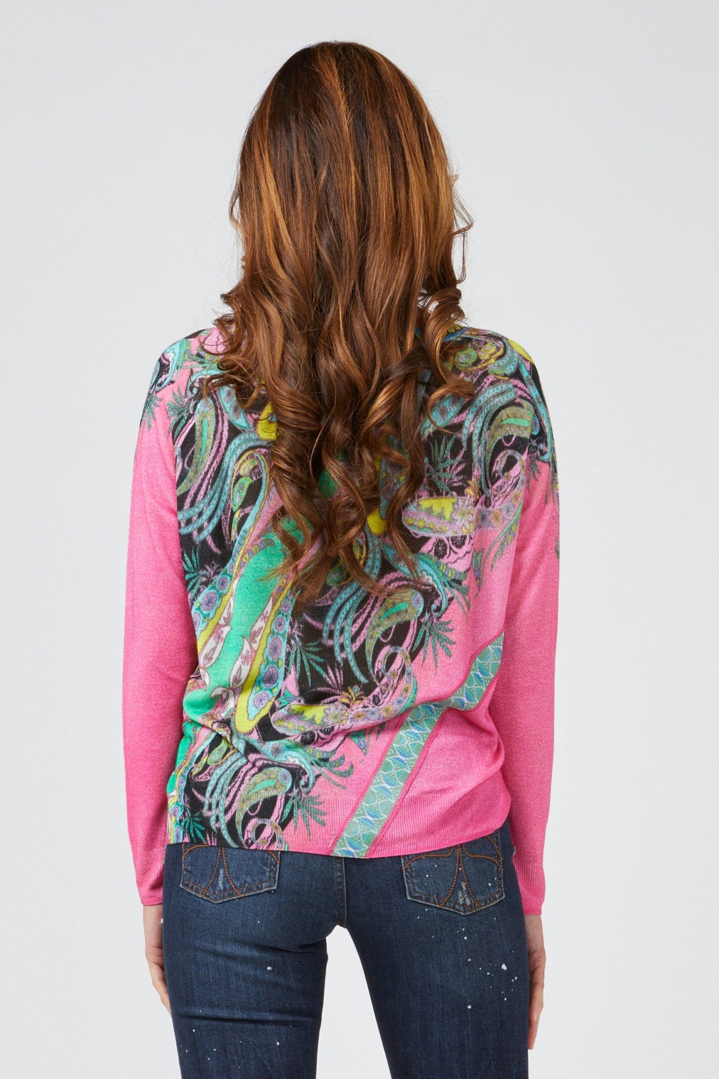 Fuchsia Viscose Women Sweater