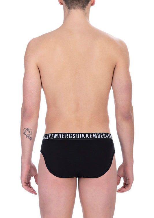 Black Cotton Men Brief