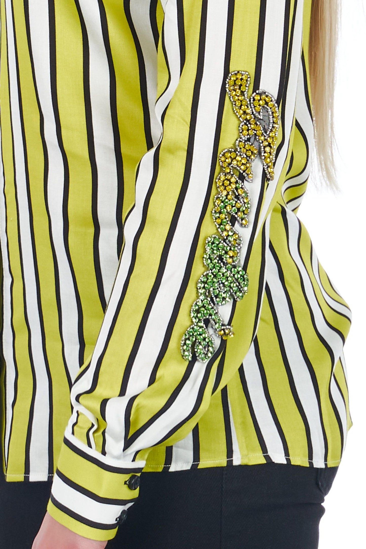 Green Viscose Women Shirt