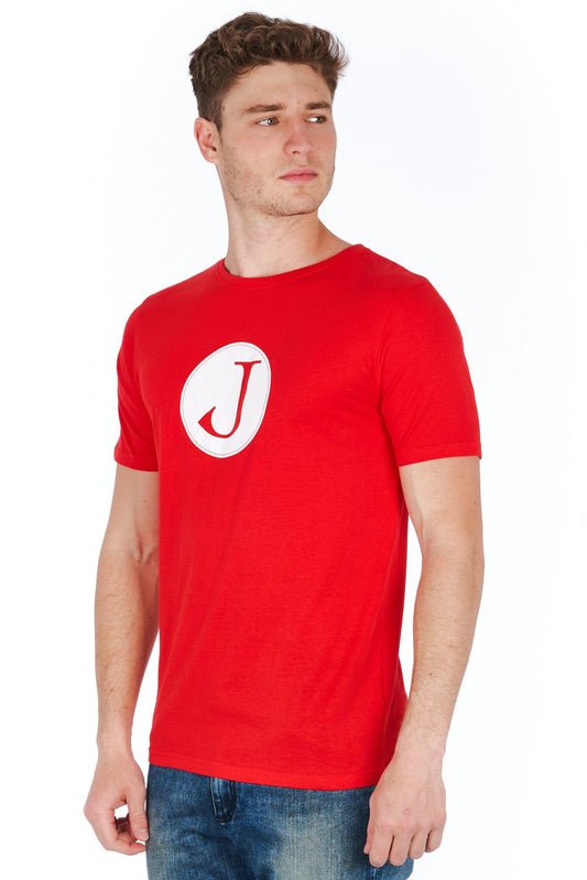 Red Cotton Men T-Shirt